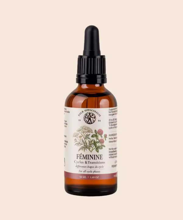 Synergie féminine hormonale : le soin naturel idéal pour accompagner les cycles menstruels et la ménopause avec sérénité.